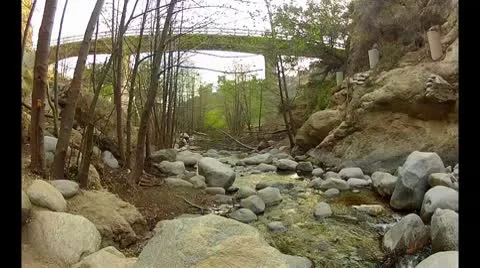 Small Rocky Stream California Stock Footage 10740433