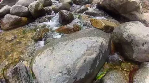 Small Rocky Stream California Stock Footage 10740439
