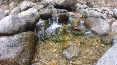 Small Rocky Stream California Stock Footage 10740535
