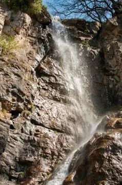 Small rocky waterfall Stock Photos