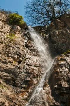 Small rocky waterfall Stock Photos