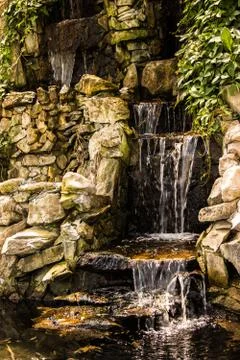 A small rocky waterfall Stock Photos