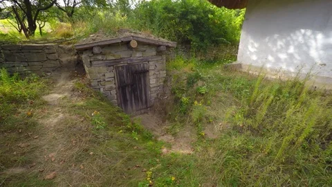 Small Root Cellar Storage on Rural Ukrai... | Stock Video | Pond5