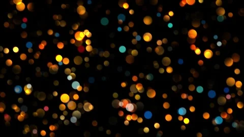 Small round blue and orange particles in bokeh 스톡 동영상 276603848