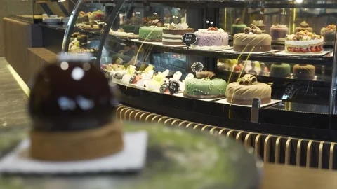 Small round chocolate cake Stock Footage 167589730