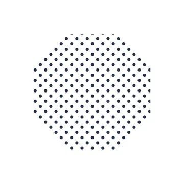 Small Round Dot Background Black Doted Pattern Stock Illustration
