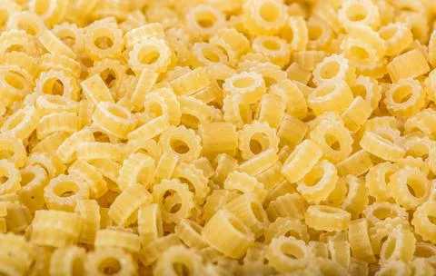 Small round macaroni Foto stock
