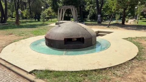Small Round Underground Bunker, Tirana, Albania 2026/09/24 Stock Footage 346335912