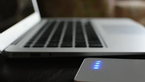 A small router is connecting to the net Stock-Footage 106281943