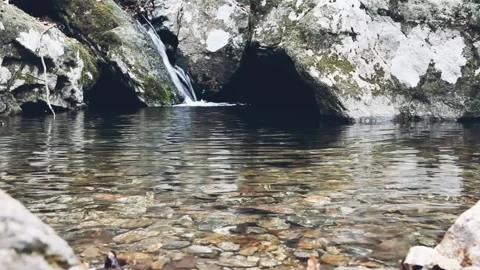 Small running water Stock Footage 218410160