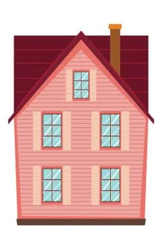 Small rural house Stock Illustration