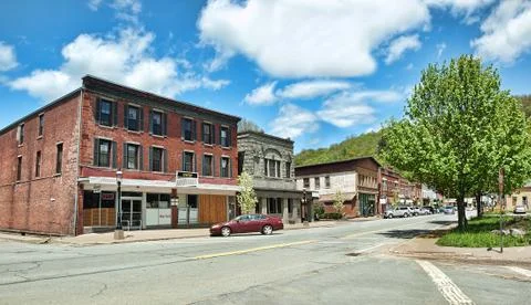 Small rural town Stock Photos