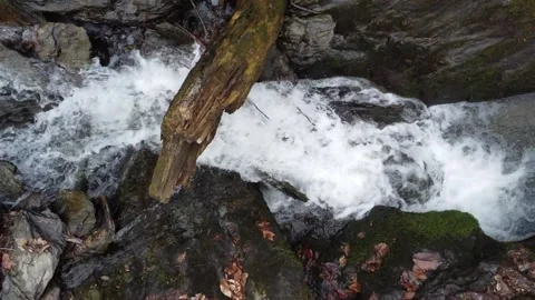 Small Rushing Waterfall Video stock 235025613