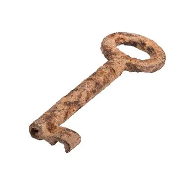Small rusty key Stock Photos