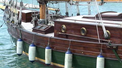 Small sailing vessel Stock Footage 22762826