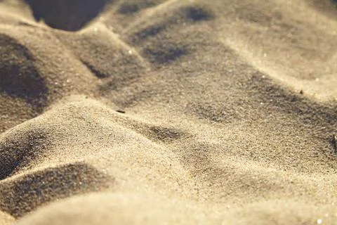 Small sand dunes on beach. Stock Photos