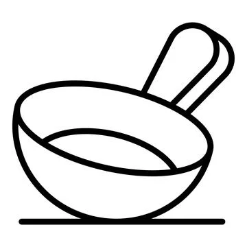 Small saucepan with folding handle for camping or hiking is standing on table Illustration