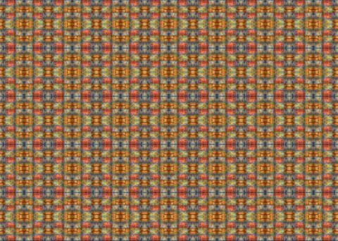 Small scale abstract orange toned shapes seamless repeat pattern illustration Stock Illustration
