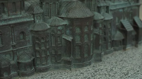 A small scale architectural replica of St. Sophia Cathedral in Kyiv, Stock Footage 248059405