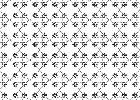 Small Scale Seamless Repeat Pattern Black And White Stock Illustration