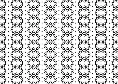 Small Scale Seamless Repeat Pattern Black And White Illustrazione stock