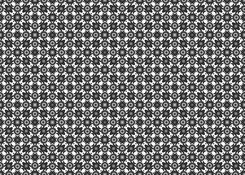 Small Scale Seamless Repeat Pattern Black And White Stock Illustration