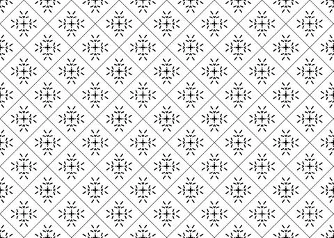 Small Scale Seamless Repeat Pattern Black And White Illustrazione stock