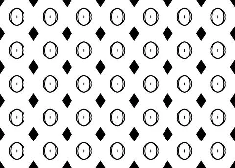 Small Scale Seamless Repeat Pattern Black And White Stock Illustration