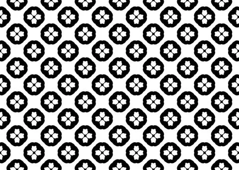 Small Scale Seamless Repeat Pattern Black And White Stock Illustration