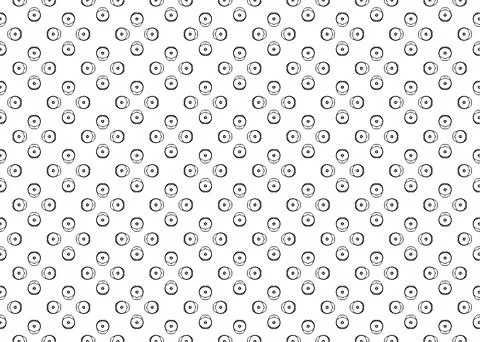 Small Scale Seamless Repeat Pattern Black And White Stock Illustration