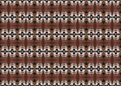 Small Scale Shapes Elements Seamless Repeat Pattern Illustrazione stock