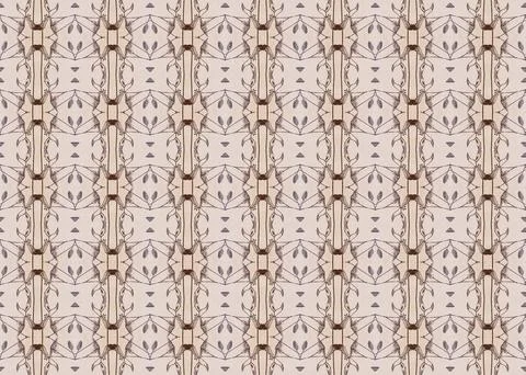 Small Scale Shapes Elements Seamless Repeat Pattern Stock Illustration