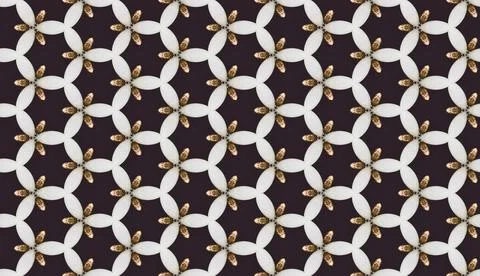 Small Scale Shapes Elements Seamless Repeat Pattern Stock Illustration