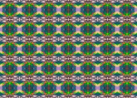 Small Scale Shapes Elements Seamless Repeat Pattern Stock Illustration