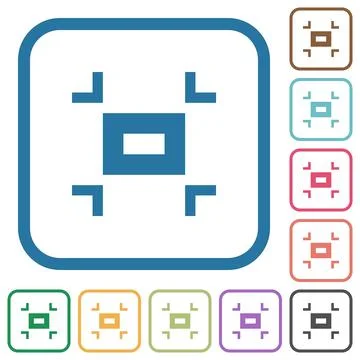 Small screen simple icons Stock Illustration