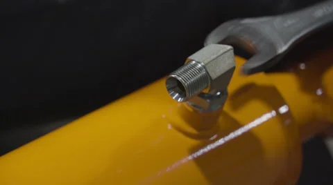The small screw being locked using a screwer Stock Footage 59908970