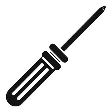 Small screwdriver icon simple vector. Service fix Illustrazione stock