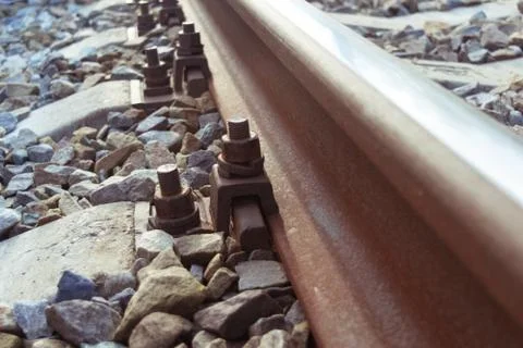 A small section of the railway Stock Photos