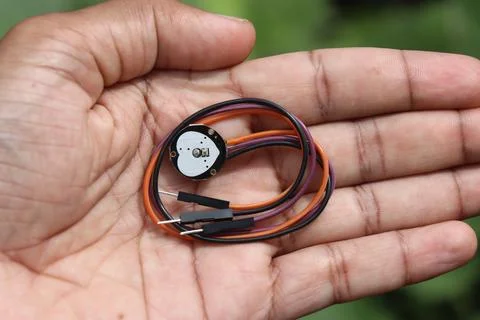 Small sensor module that detects pulses of heartbeat Stock-Fotos