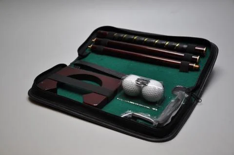 Small set to minigolf Stock Photos