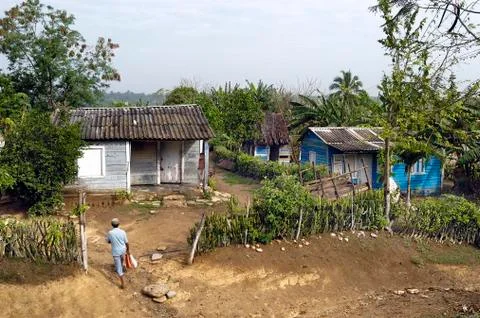 A small settlement at Cuba Stock Photos