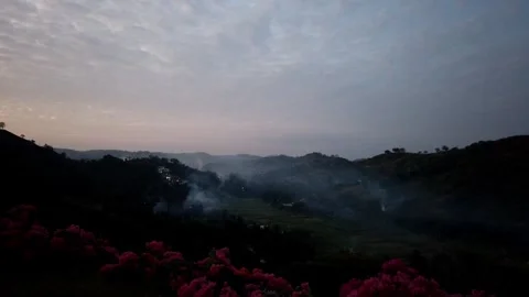Small settlements at Areguling Beach, Lombok, Indonesia, Southeast Asia. Video stock 288184118