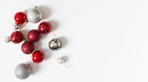 Small shiny baubles table. High quality and resolution beautiful photo concept Stock Photos