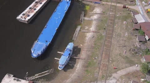 Small shipyard Video stock 46683412