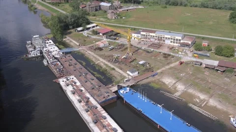 Small shipyard Video stock 46684105