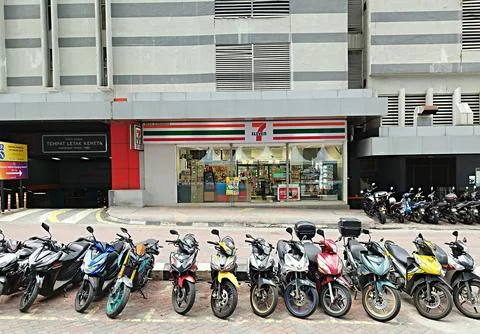 Small shop 7-E Stock Photos