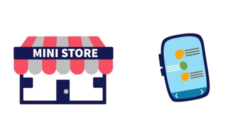 Small shops Stock Footage 316580088