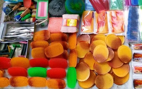 Small shops produtcs Stock Photos