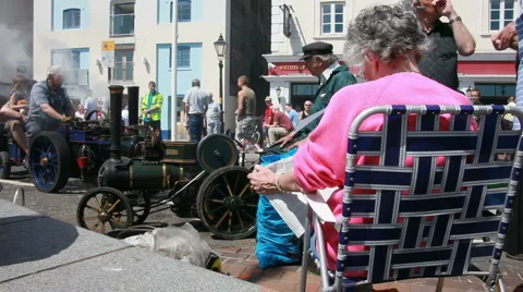 Small showman engine wide 10 Stock Footage 5296533