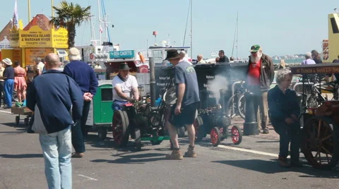 Small showman engine wide 14 Stock Footage 5297327